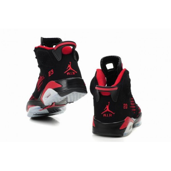 air jordan 6 femme noir rouge