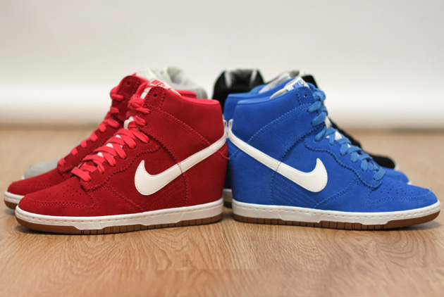 nike dunk sky high femme rouge